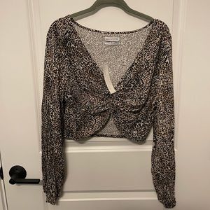 UO Cheetah long sleeve top